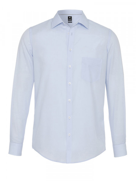 PURE Regular Fit Camicia Azzurro Kent Popeline - Vista 1