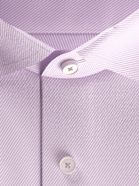 SEIDENSTICKER Slim Fit Camicia Lilla Business Kent Twill