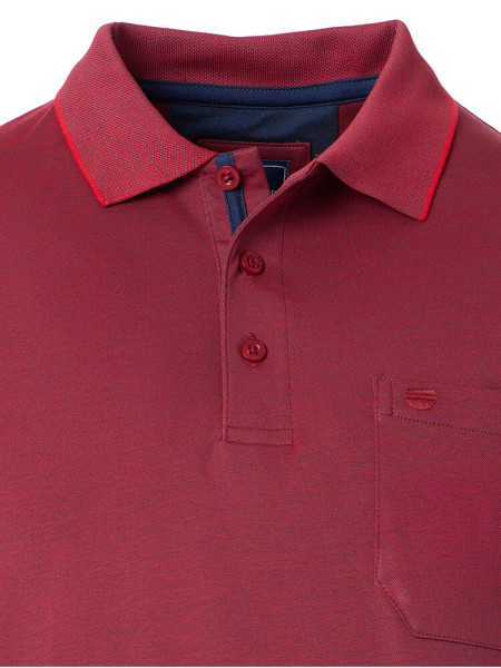REDMOND Polo Rosso scuro Jersey - Vista 1