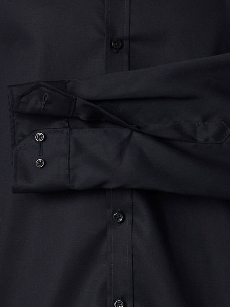 VENTI Slim Fit Camicia Nero Kent Popeline - Vista 2