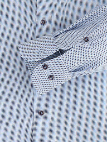 CASAMODA Comfort Fit Camicia Blu medio Kent Struktur - Vista 2