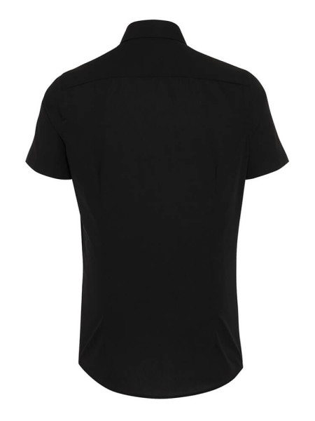 PURE Regular Fit Camicia Nero Kent Popeline