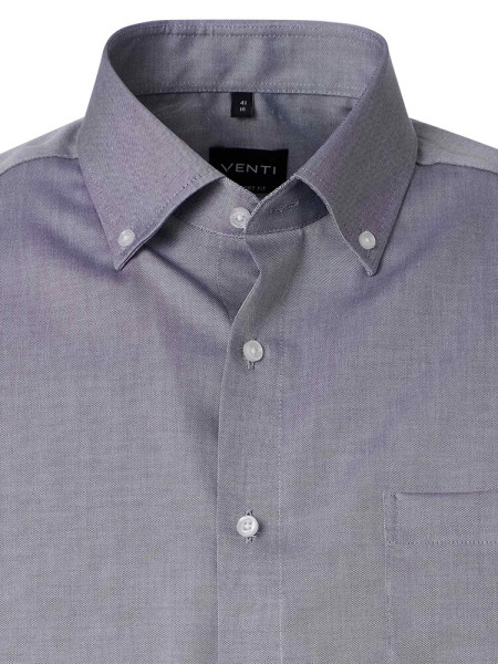 VENTI Comfort Fit Camicia Blu fumo Button-Down Fein Oxford - Vista 1