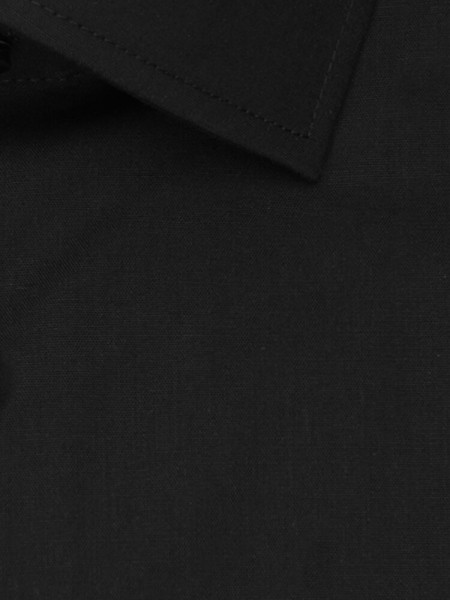 SEIDENSTICKER Tailored Fit Camicia Nero Business Kent Popeline - Vista 3