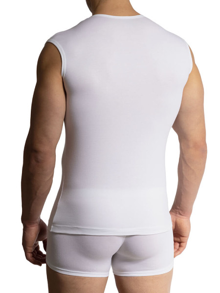 OLAF BENZ Regular Fit Bianco Feinripp