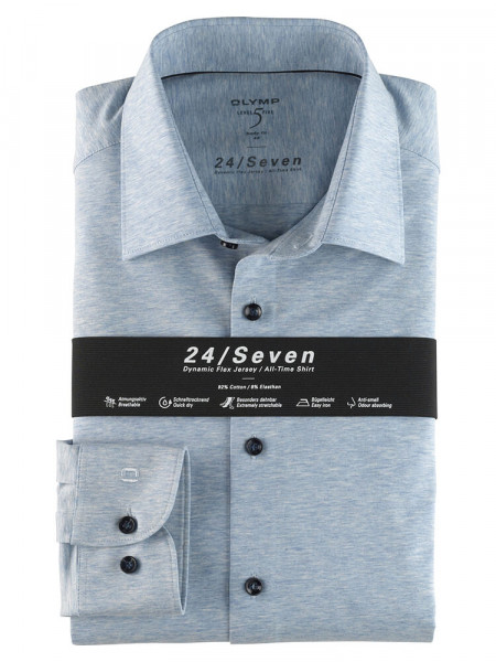 Camicia in jersey OLYMP Level Five 24/Seven body fit
