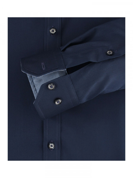 VENTI Slim Fit Camicia Marino Kent Twill - Vista 2