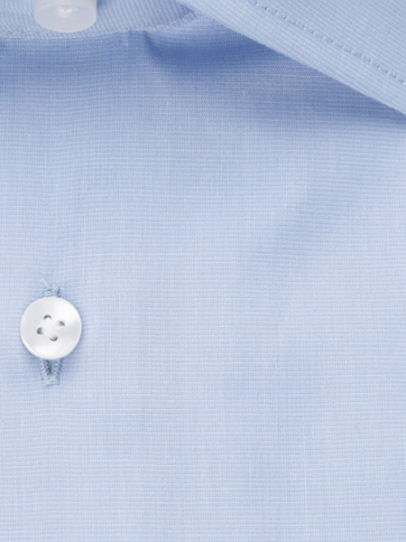 SEIDENSTICKER Extra Slim Fit Camicia Azzurro Business Kent Fil à Fil - Vista 3