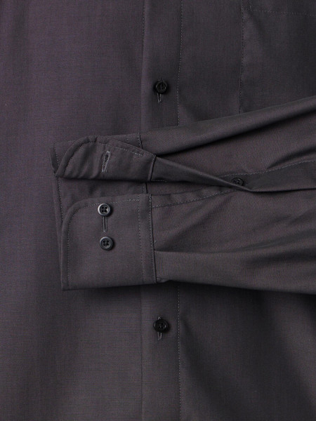 VENTI Comfort Fit Camicia Antracite Kent Popeline - Vista 2
