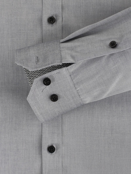 VENTI Slim Fit Camicia Grigio Kent Easy Care  - Vista 2