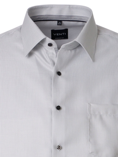 VENTI Comfort Fit Camicia Grigio chiaro Kent Struktur - Vista 1