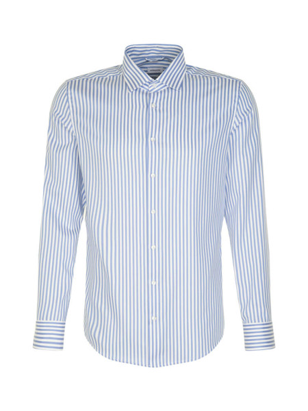 SEIDENSTICKER Tailored Fit Camicia Azzurro New Kent Struktur