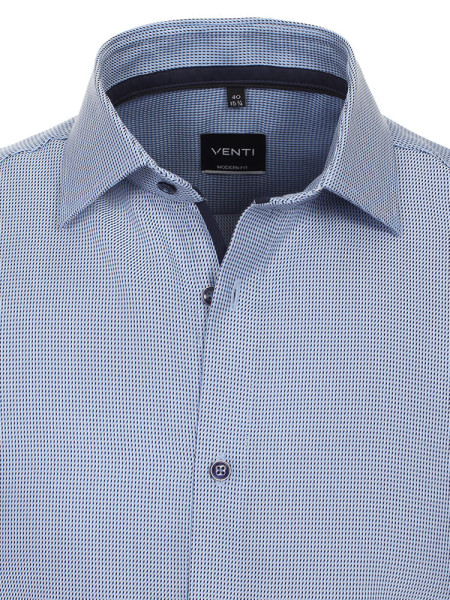 VENTI Regular Fit Camicia Blu medio Kent Struktur - Vista 1