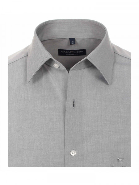 CASAMODA Comfort Fit Camicia Grigio chiaro Kent Popeline - Vista 1