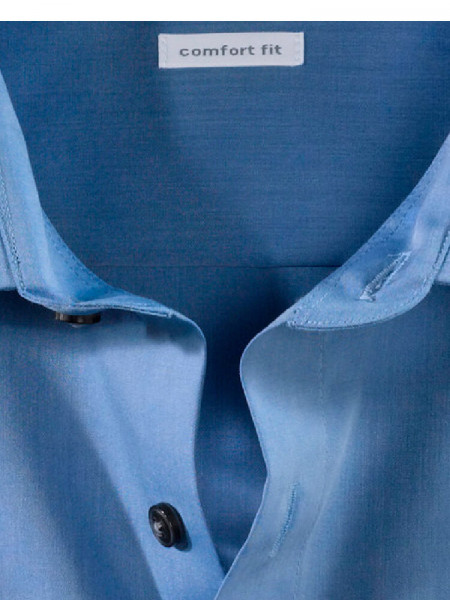 OLYMP Comfort Fit Camicia Blu medio New Kent Chambray - Vista 1