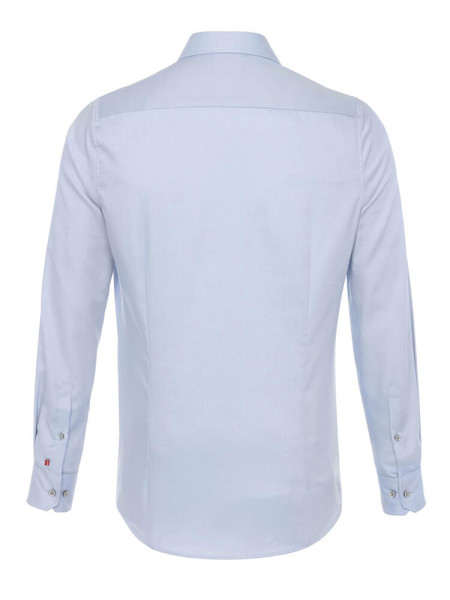 PURE Slim Fit Camicia Azzurro Haifisch Twill
