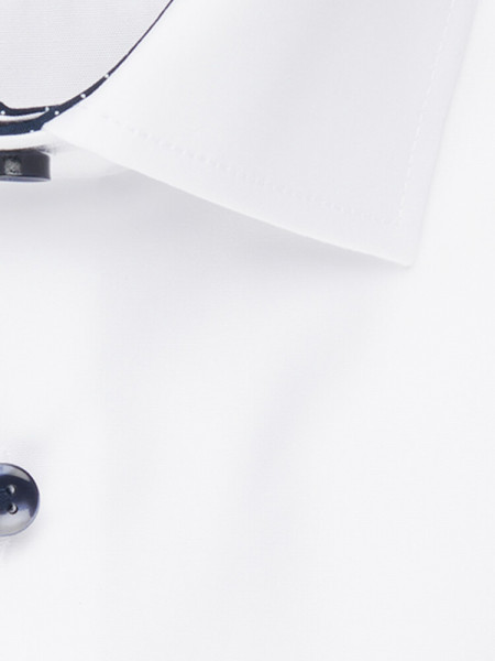 SEIDENSTICKER Tailored Fit Camicia Bianco Business Kent Popeline - Vista 3