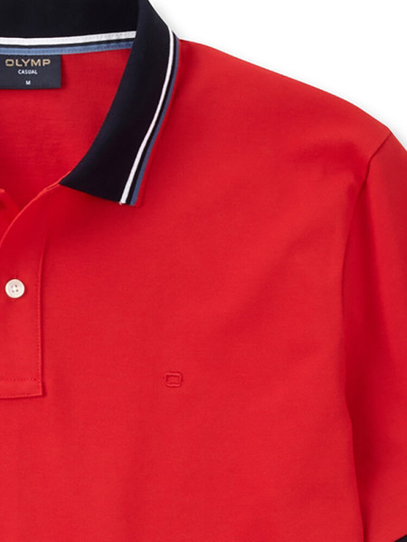 OLYMP Polo Rosso Piqué