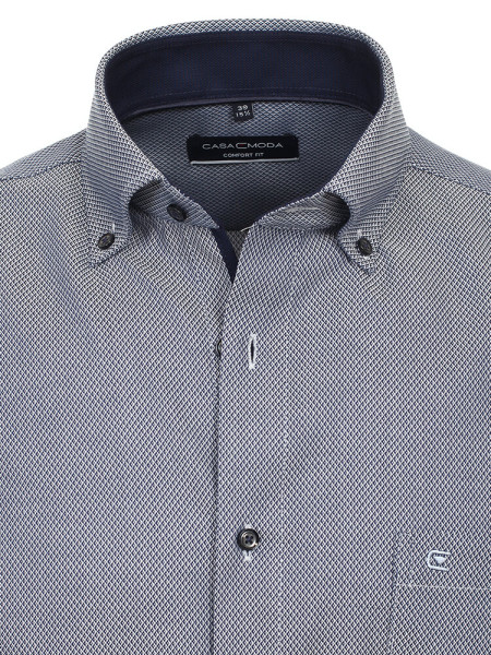 CASAMODA Comfort Fit Camicia Blu fumo Button-Down Struktur - Vista 1