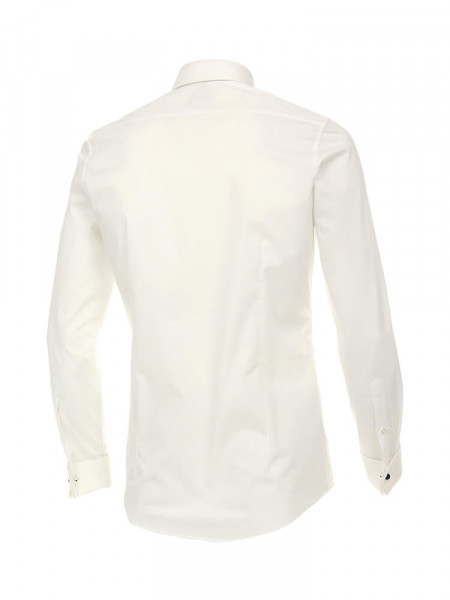 VENTI Slim Fit Camicia Beige chiaro Kent Popeline