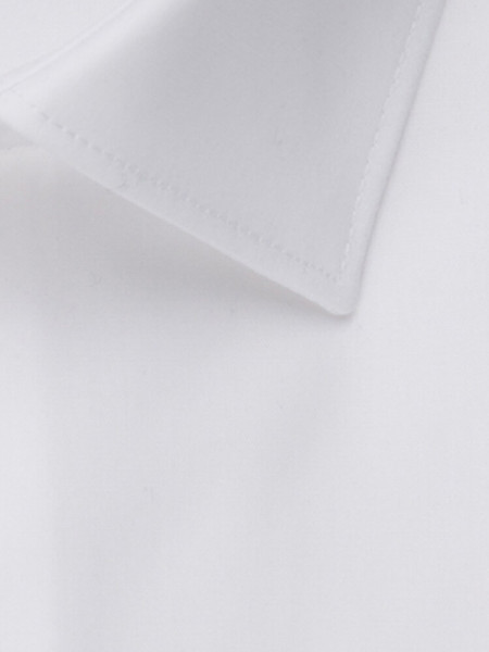 SEIDENSTICKER Slim Fit Camicia Bianco Business Kent Popeline - Vista 3