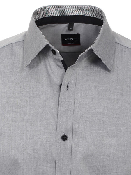 VENTI Slim Fit Camicia Grigio Kent Easy Care  - Vista 1