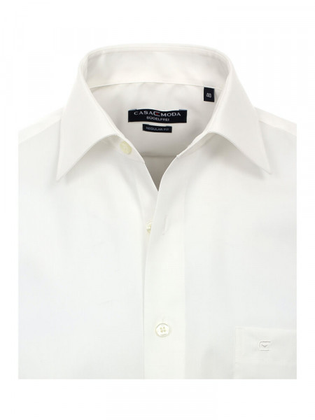 CASAMODA Comfort Fit Camicia Beige chiaro Kent Popeline - Vista 1