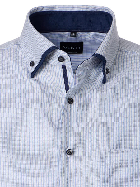 VENTI Comfort Fit Camicia Azzurro Button-Down Struktur - Vista 1