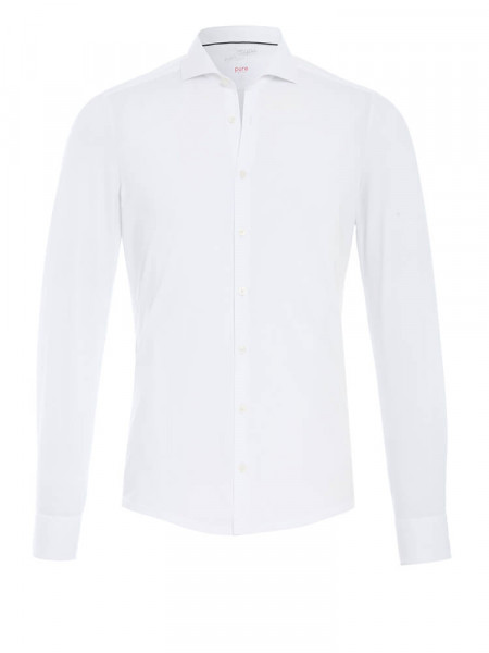 PURE Extra Slim Fit Camicia Bianco Haifisch Jersey - Vista 1
