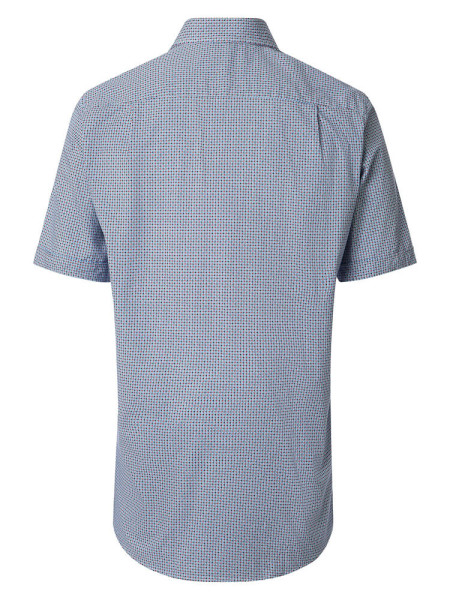 REDMOND Comfort Fit Camicia Rosso Kent Print