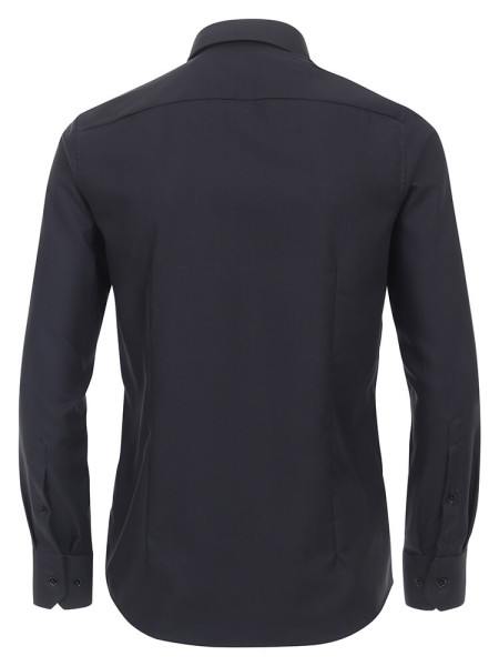 VENTI Regular Fit Camicia Nero Kent Struktur