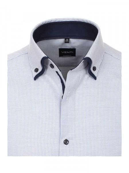 VENTI Regular Fit Camicia Azzurro Double-Button-Down Dobby - Vista 1