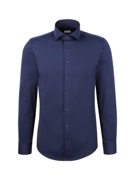 SEIDENSTICKER Slim Fit Camicia Marino Kent Performance Shirt