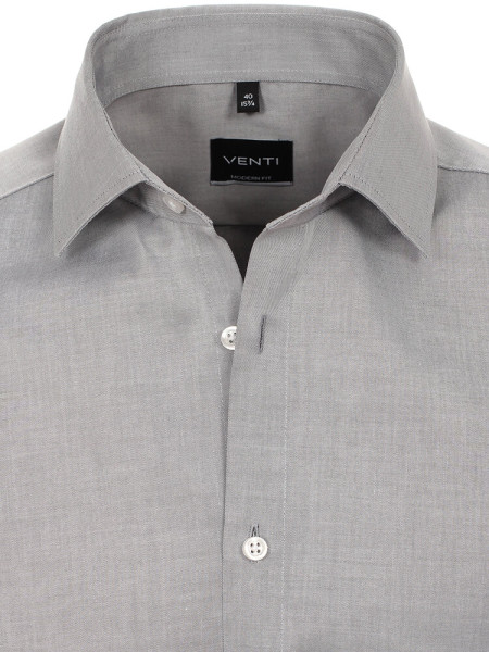 VENTI Regular Fit Camicia Grigio chiaro Kent Twill - Vista 1