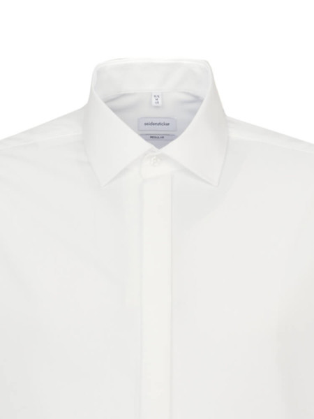 SEIDENSTICKER Regular Fit Camicia Beige chiaro Business Kent Popeline - Vista 2