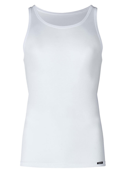 SKINY Regular Fit Bianco Feinripp - Vista 1