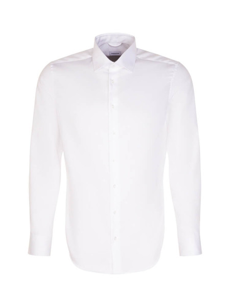 SEIDENSTICKER Slim Fit Camicia Bianco New Kent Twill