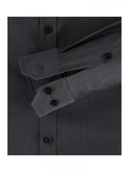 VENTI Slim Fit Camicia Antracite Kent Popeline - Vista 2