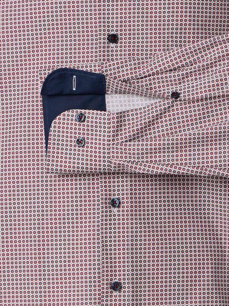 VENTI Comfort Fit Camicia Rosso Kent Popeline - Vista 2