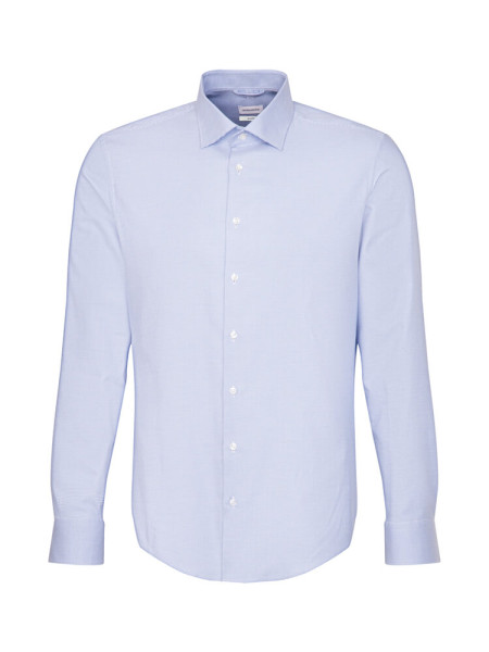 SEIDENSTICKER Tailored Fit Camicia Azzurro New Kent Struktur