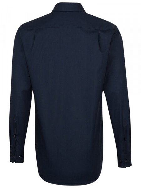 SEIDENSTICKER Regular Fit Camicia Marino Business Kent Popeline