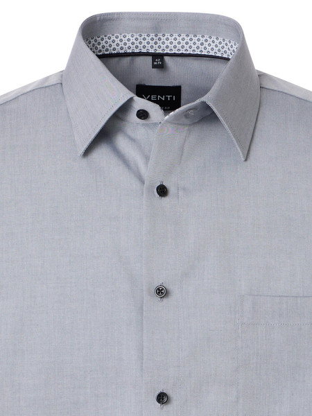 VENTI Comfort Fit Camicia Antracite Kent Popeline - Vista 1