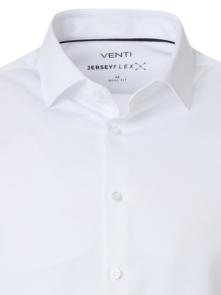 VENTI Slim Fit Camicia Bianco Kent Jersey - Vista 1