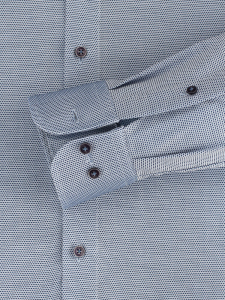 CASAMODA Regular Fit Camicia Blu medio Kent Natté - Vista 2