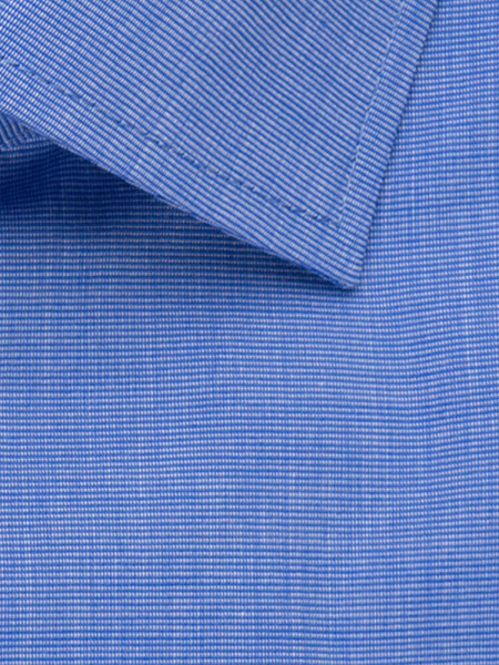 SEIDENSTICKER Regular Fit Camicia Blu medio Business Kent Fil à Fil - Vista 3