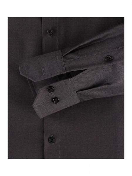 VENTI Regular Fit Camicia Antracite Kent Popeline - Vista 2