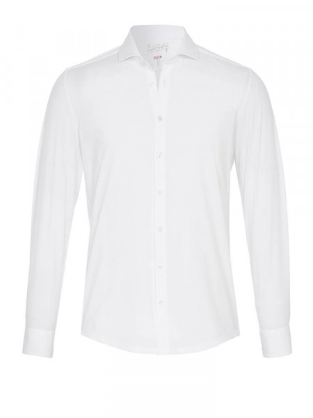 PURE Extra Slim Fit Camicia Bianco Haifisch Jersey - Vista 1