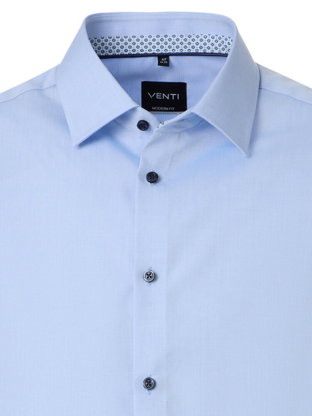 VENTI Regular Fit Camicia Azzurro Kent Popeline - Vista 1