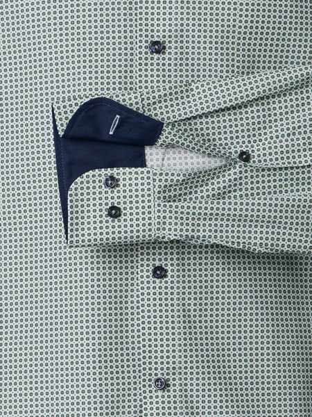 VENTI Comfort Fit Camicia Verde Kent Popeline - Vista 2