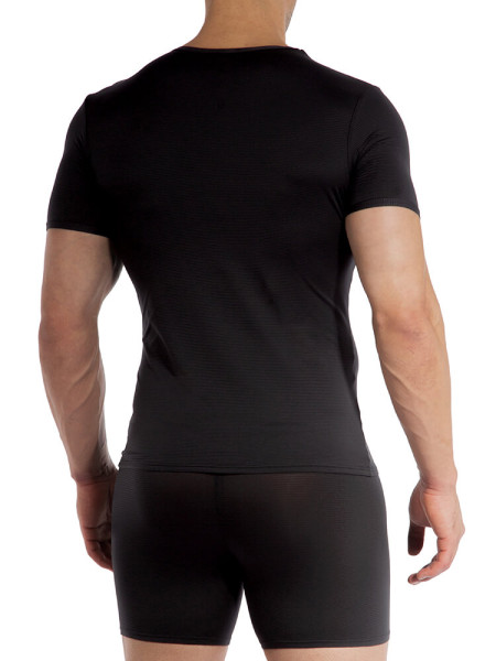 OLAF BENZ Regular Fit Nero Microfaser